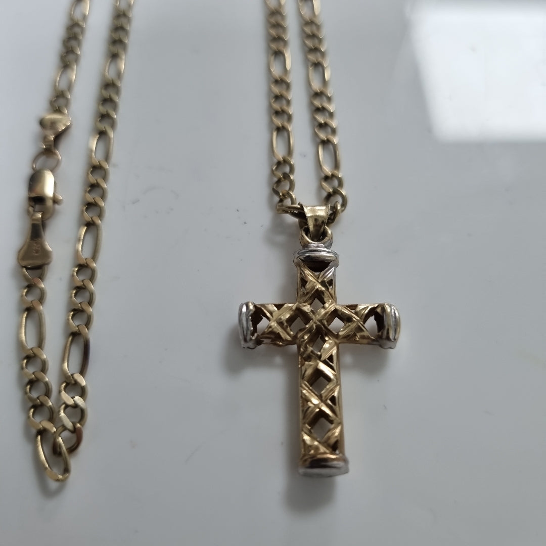 CADENA, CRUZ ORO 10 K 8.7 GRMS (SEMINUEVO)