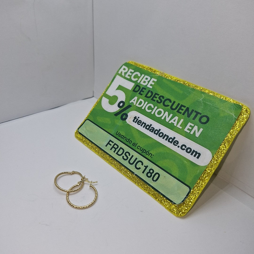 ARRACADAS PAR ORO 14 K 1,50 GRMS (SEMINUEVO)