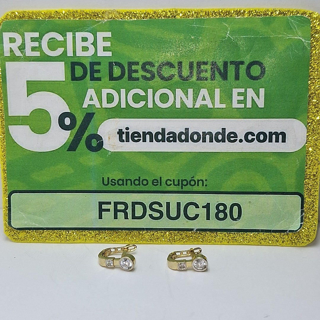 ARETES PAR ORO 14 K 2,70 GRMS (SEMINUEVO)
