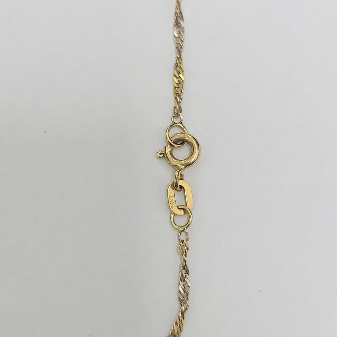 CADENA ORO 14 K 2,20 GRMS (SEMINUEVO)