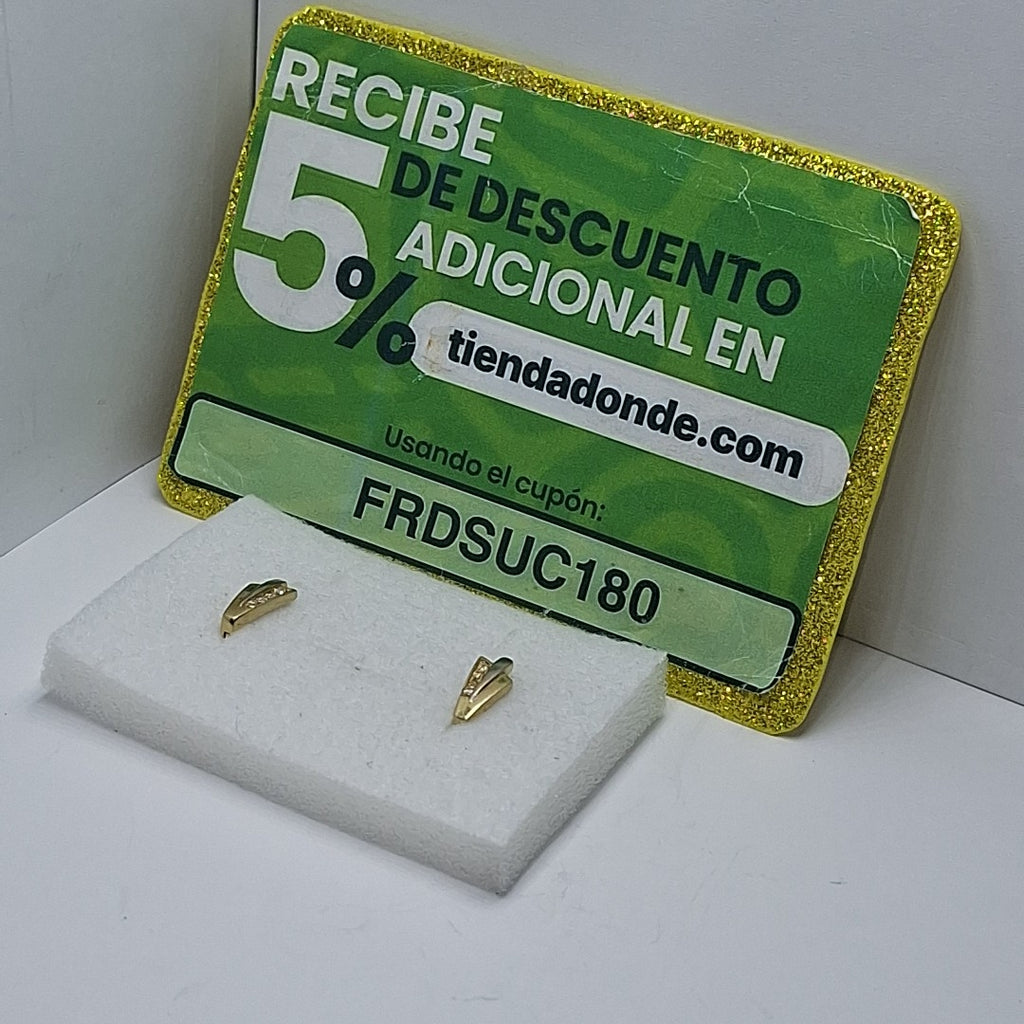 ARETES PAR ORO 14 K 3,20 GRMS (SEMINUEVO)