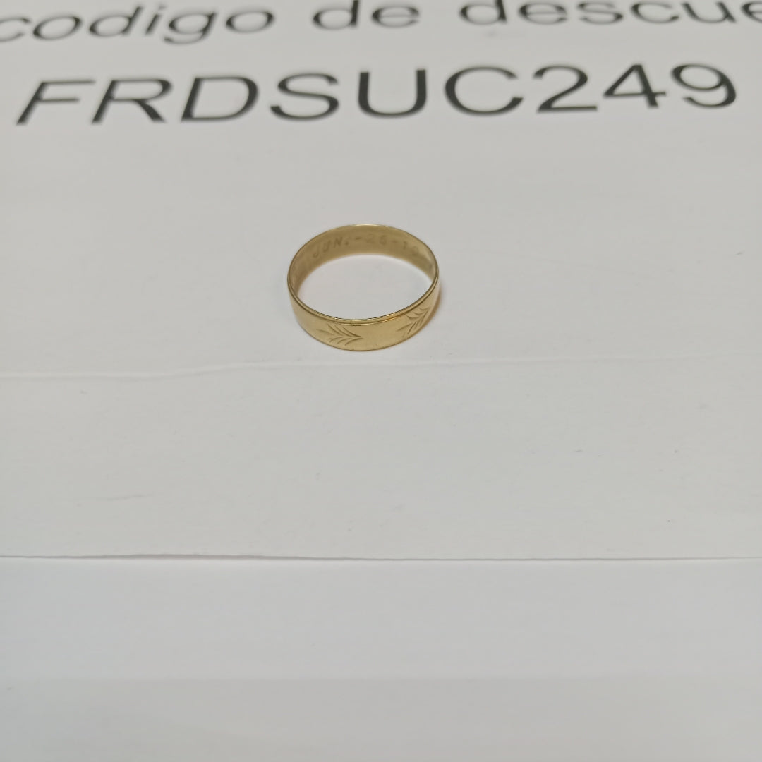 ARGOLLA ORO 10 K 2.1 GRMS (SEMINUEVO)