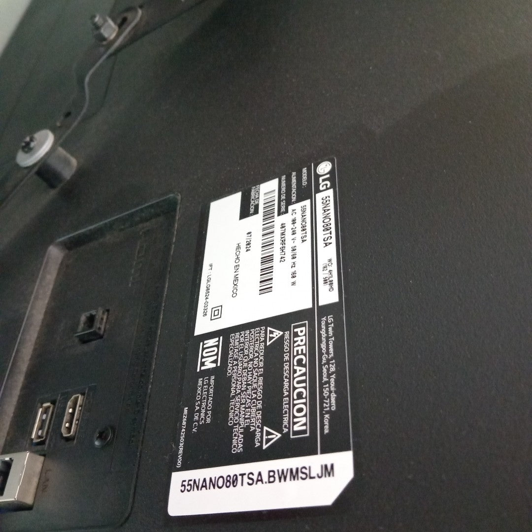 PANTALLA LG 55NANO80TSA (2024) 55" NANOCELL  4K (SEMINUEVO)