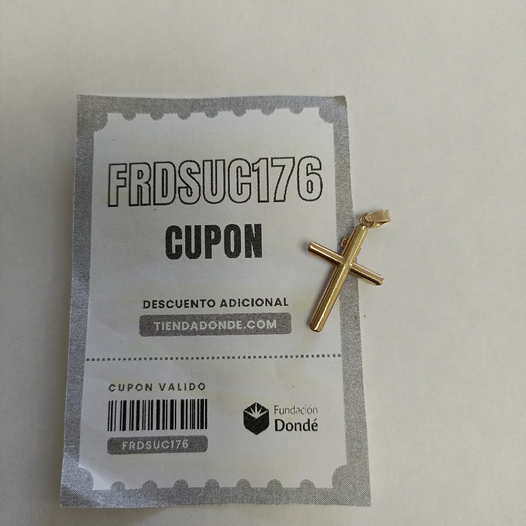 CRUCIFIJO ORO, ORO COMBINADO 10 K 1.2 GRMS (SEMINUEVO)