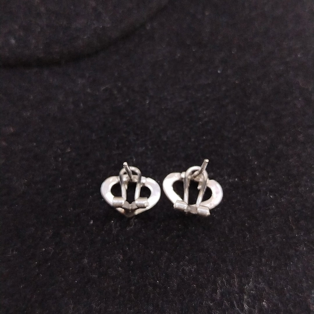 ARRACADAS PAR ORO BLANCO 14 K 2.6 GRMS (SEMINUEVO)