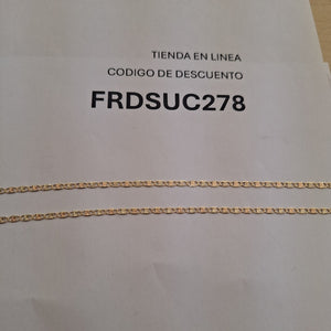 CADENA TEJIDO MARINERO 3.61GR 55 CM (NUEVO)