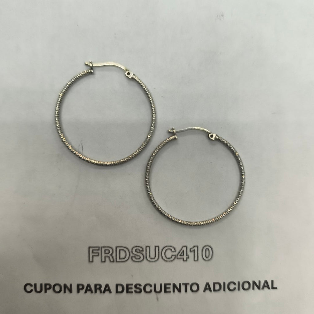 ARRACADAS PAR PLATA 2.4 GRMS (SEMINUEVO)
