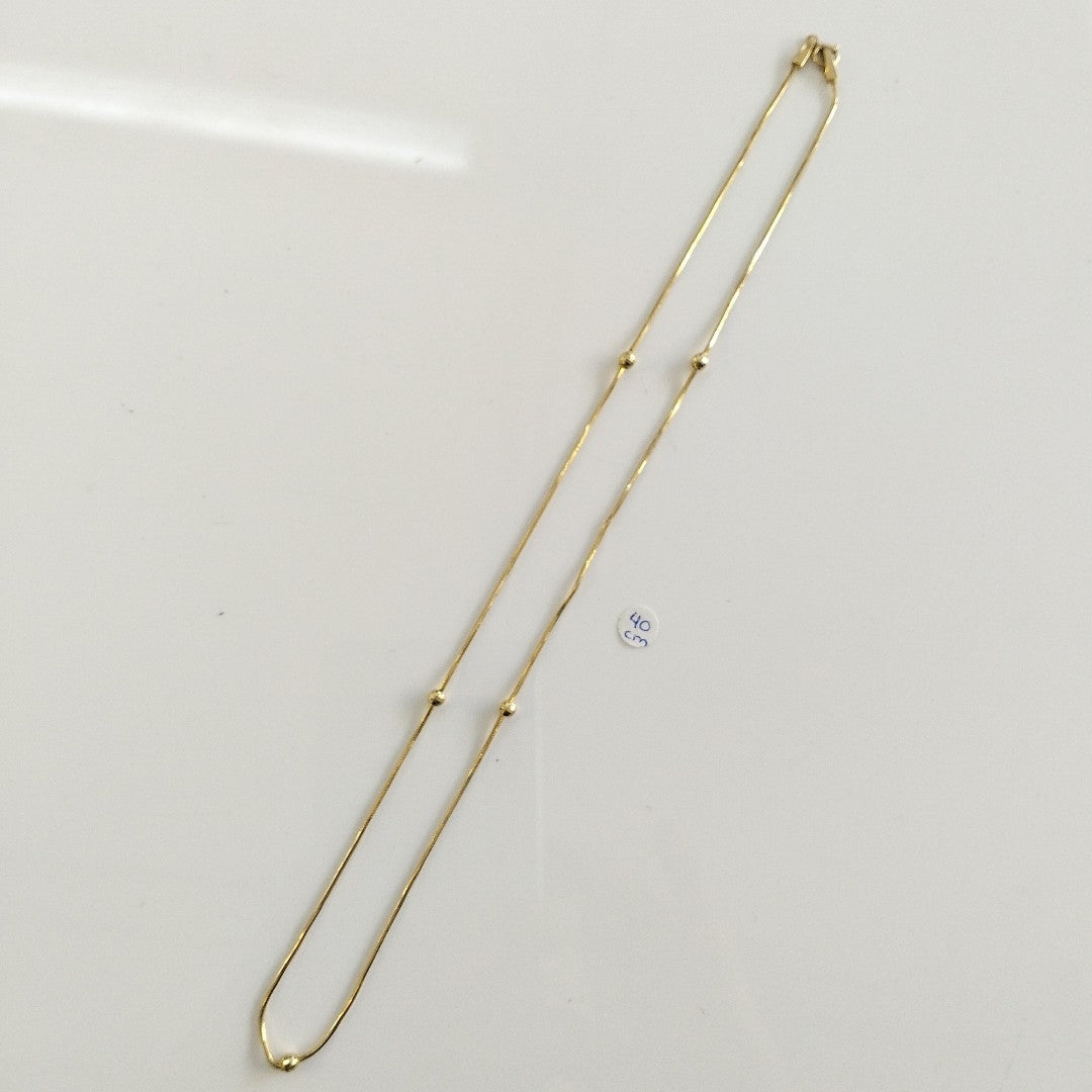 CADENA ORO 14 K 2.8 GRMS (SEMINUEVO)