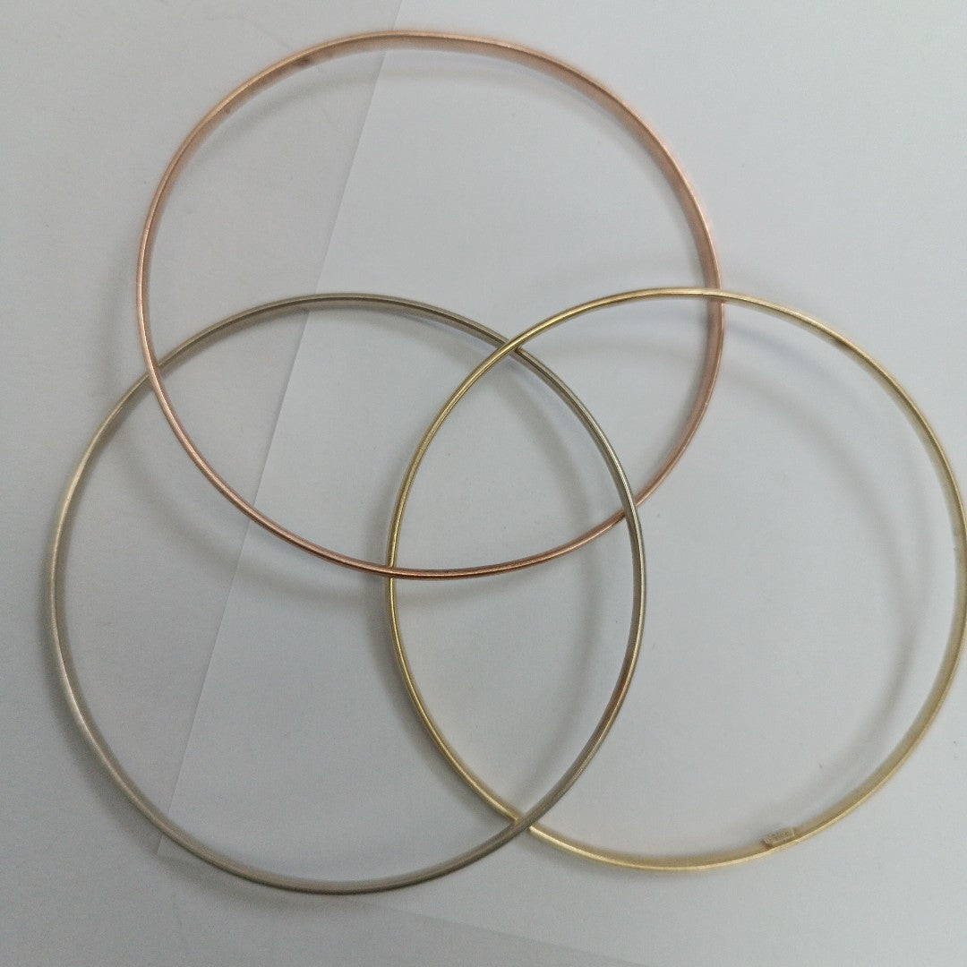 SEMANARIO DE PULSERAS ORO, ORO BLANCO 14 K 13.4 GRMS (SEMINUEVO)