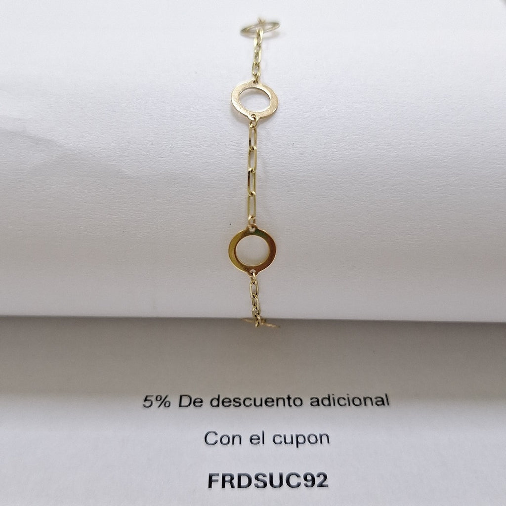 PULSERA ORO 14 K 1.9 GRMS (SEMINUEVO)