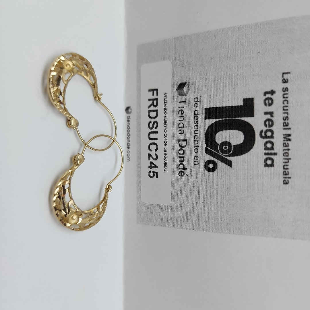 ARRACADAS PAR ORO 10 K 1,80 GRMS (SEMINUEVO)