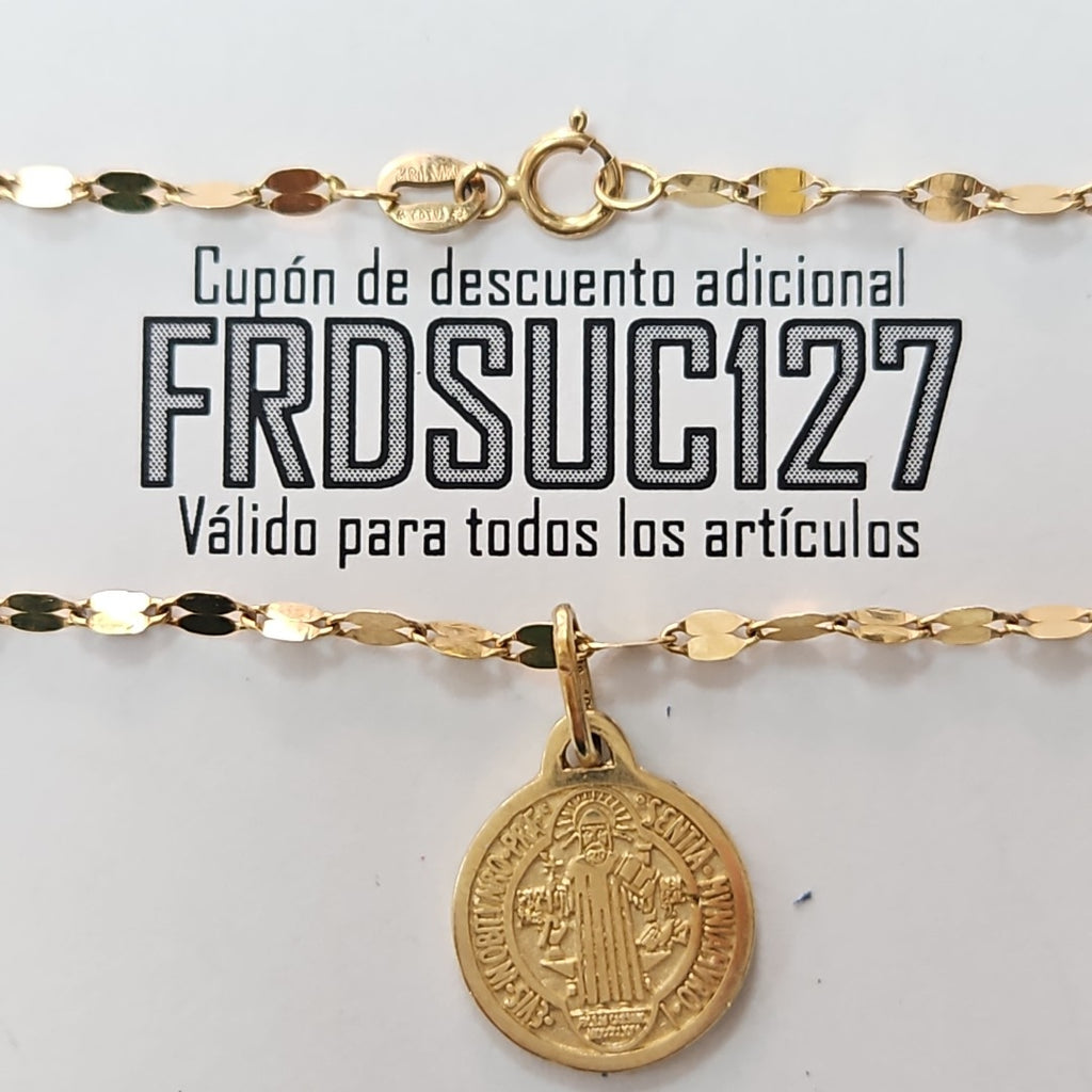 CADENA, DIJE ORO 10 K 3.9 GRMS (SEMINUEVO)