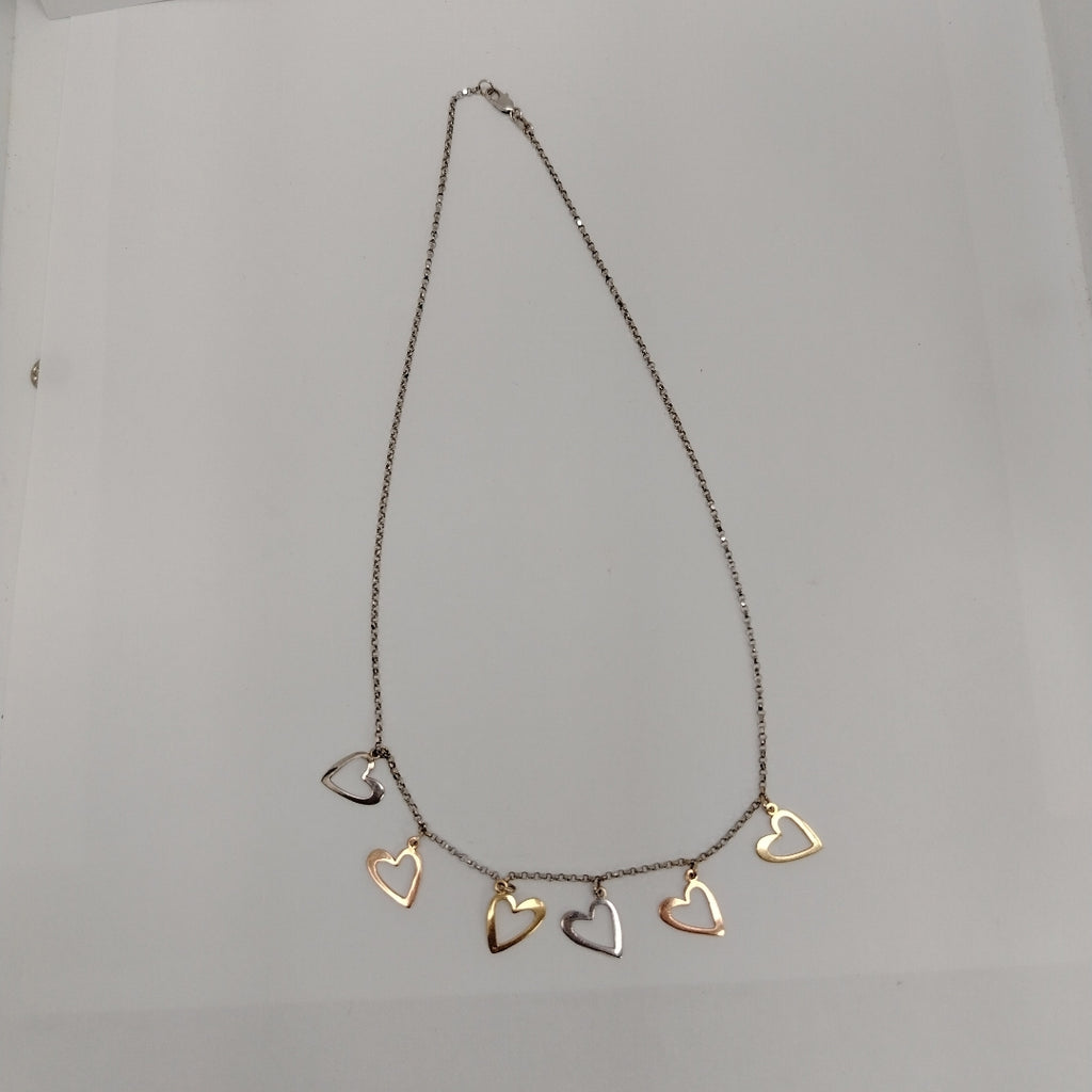 GARGANTILLA ORO, ORO BLANCO, ORO COMBINADO 14 K 5.4 GRMS (SEMINUEVO)