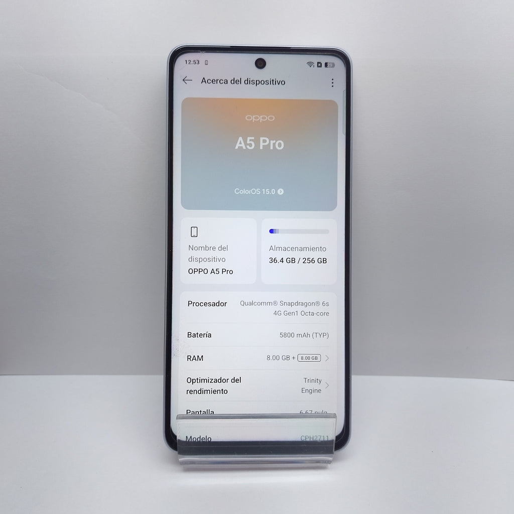 CELULAR OPPO  A5 PRO CPH2711 (2025) 256 GB 8 GB RAM (SEMINUEVO)