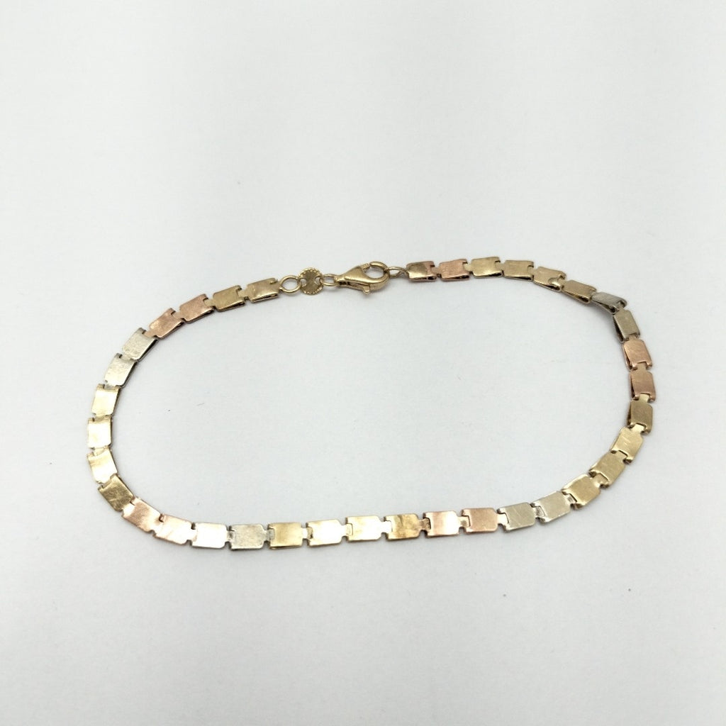 PULSERA ORO, ORO MUY BAJO, ORO COMBINADO 10 K 3.3 GRMS (SEMINUEVO)