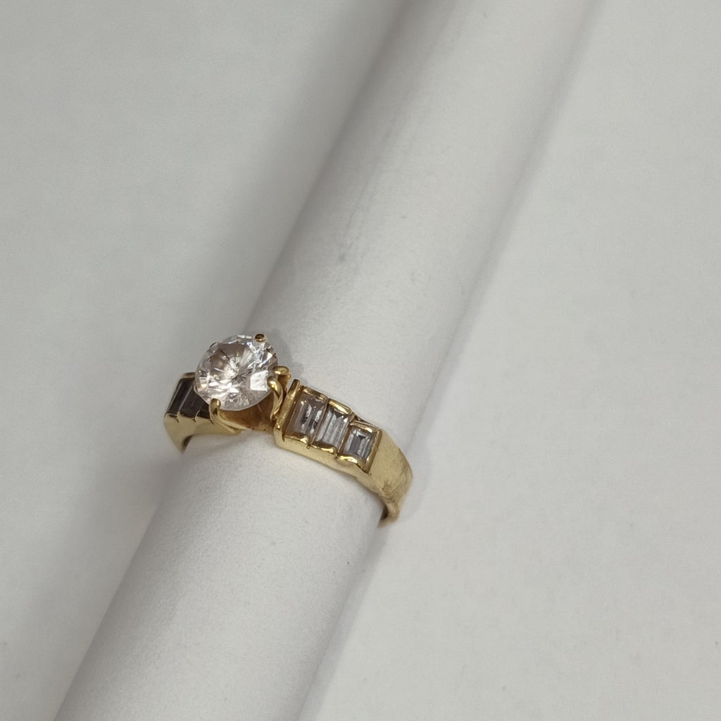 K1 4,40 GRMS 14 K ESPECIFICACIONES COMPLEMENTARIAS ANILLITO SOLITARIO (SEMINUEVO)