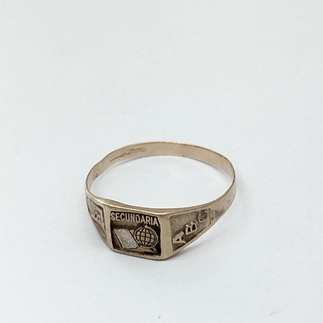 ANILLO DE GRADUACIÓN ORO 8 K 1.7 GRMS (SEMINUEVO)