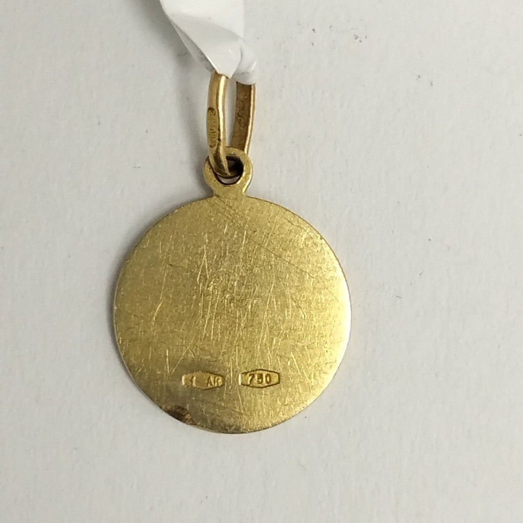 K1 1,50 GRMS 18 K ESPECIFICACIONES COMPLEMENTARIAS MEDALLA RELIGIOSA VENDIBLE (SEMINUEVO)