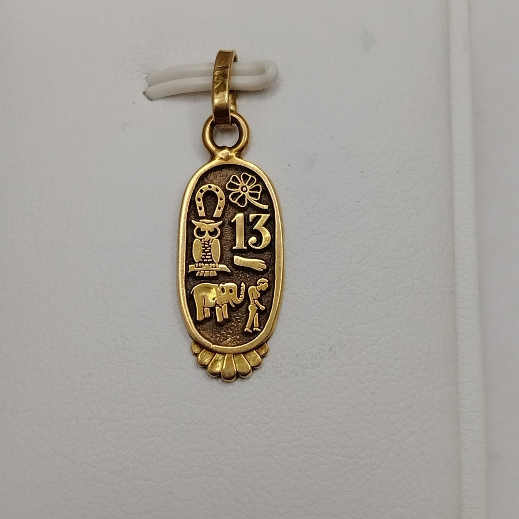 K1 1,90 GRMS 14 K ESPECIFICACIONES COMPLEMENTARIAS DIJE DELA SUERTE (SEMINUEVO)