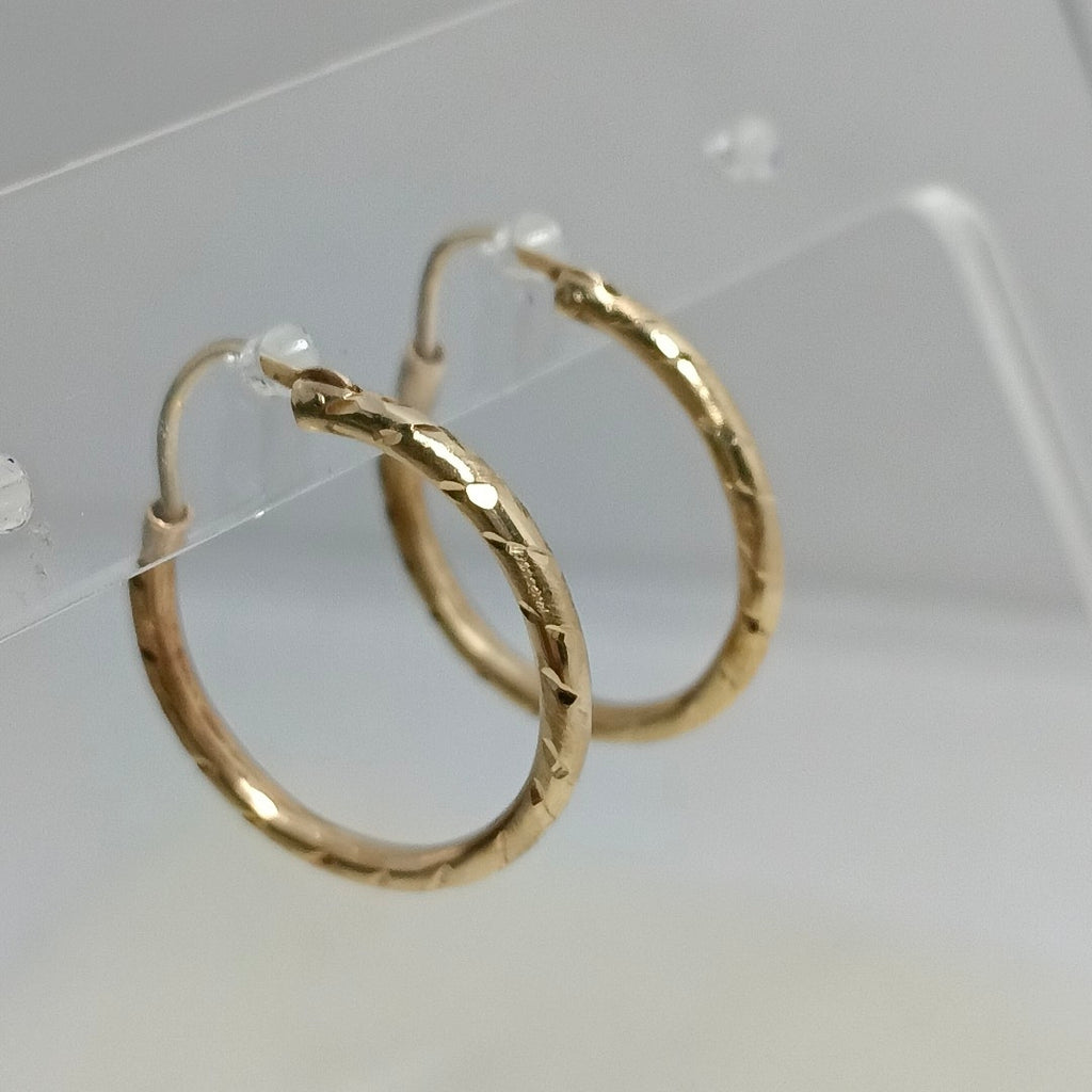 ARRACADAS PAR ORO 14 K 1.7 GRMS (SEMINUEVO)