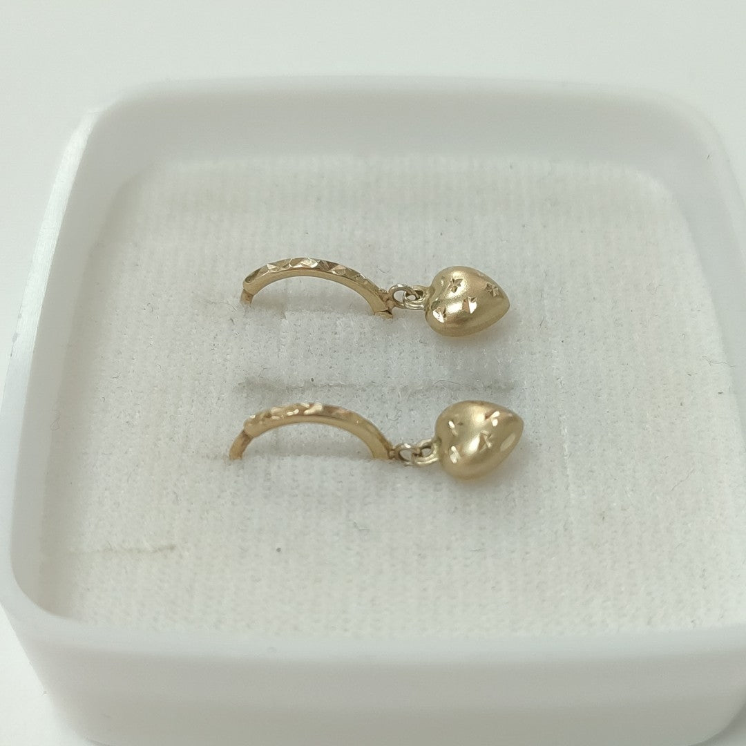 ARRACADAS PAR ORO 14 K 1.1 GRMS (SEMINUEVO)
