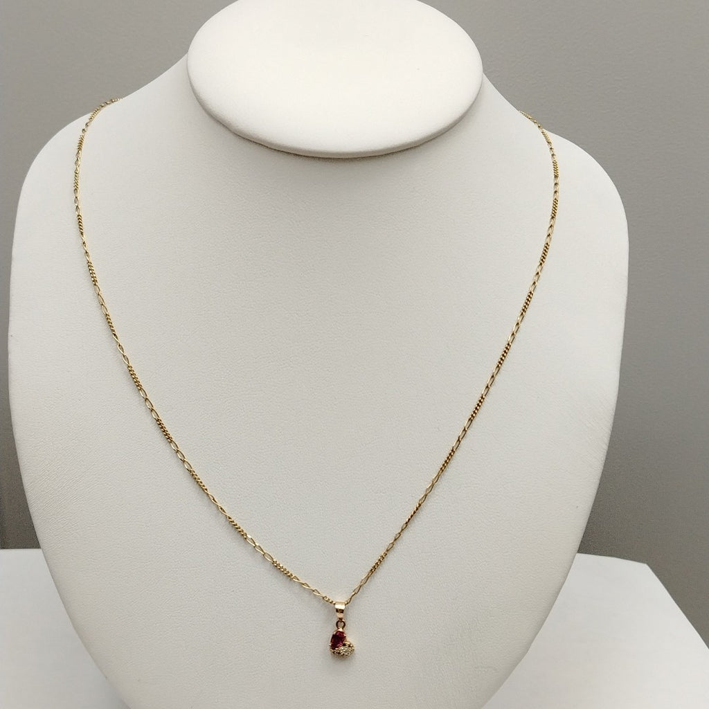 K1 3,30 GRMS 14 K ESPECIFICACIONES COMPLEMENTARIAS CADENA TEJIDO ESPECIAL Y DIJ (SEMINUEVO)