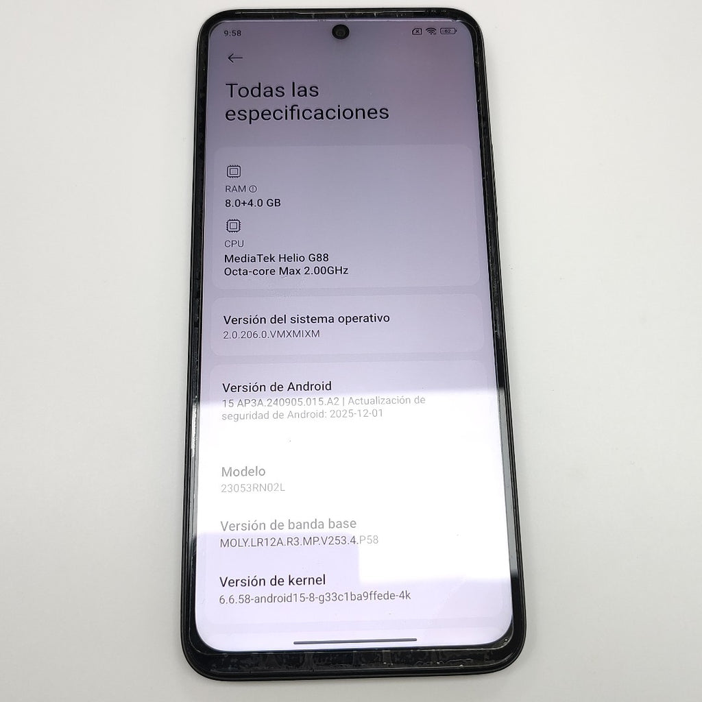CELULAR XIAOMI REDMI 12 23053RN02L 256 GB 8 GB RAM (SEMINUEVO)