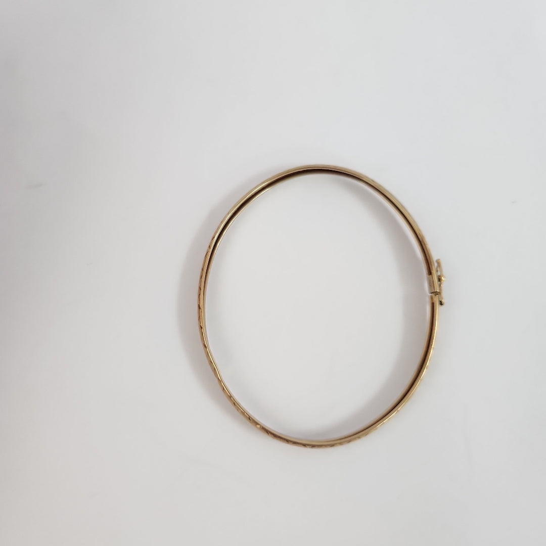 PULSERA RIGIDA ORO 14 K 3,30 GRMS (SEMINUEVO)
