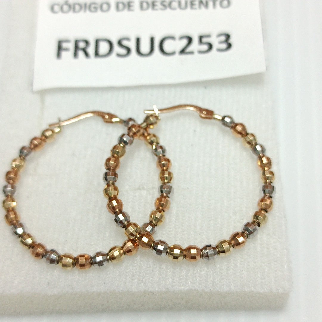 ARRACADAS PAR ORO 14 K 5,80 GRMS (SEMINUEVO)