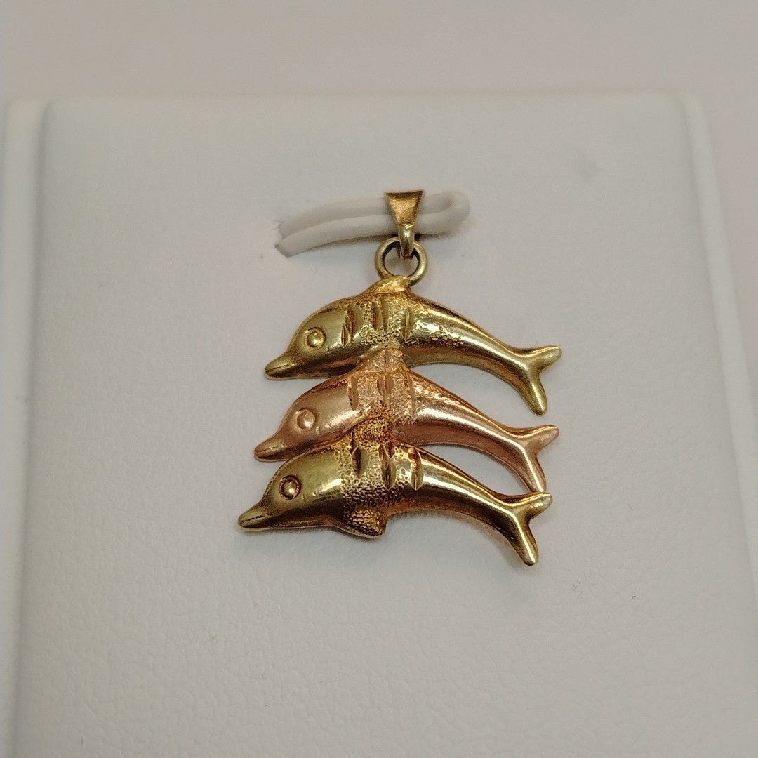 ARETES PAR ORO COMBINADO 10 K 1.1 GRMS (SEMINUEVO)