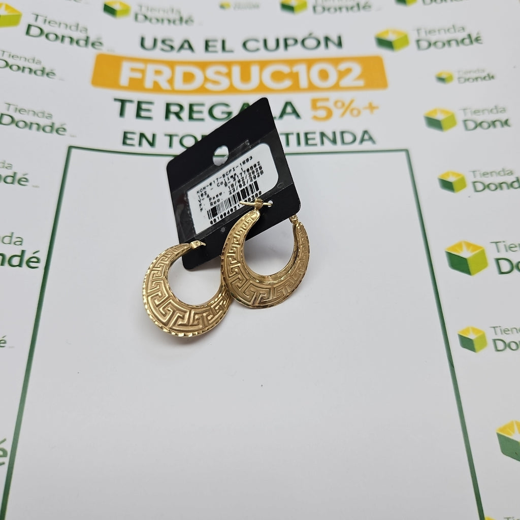 ARETES PAR ORO 14 K 3,10 GRMS (SEMINUEVO)