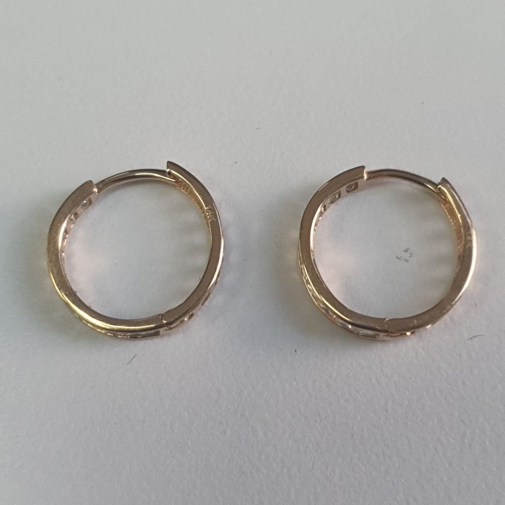 ARRACADAS PAR ORO 14 K 1.6 GRMS (SEMINUEVO)