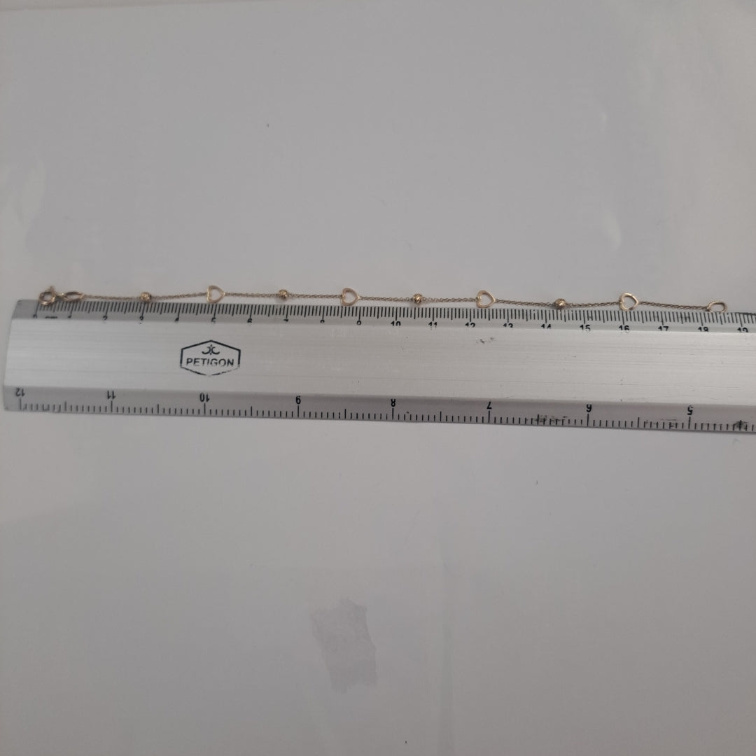 CADENA, PULSERA ORO 14 K 1.2 GRMS (SEMINUEVO)