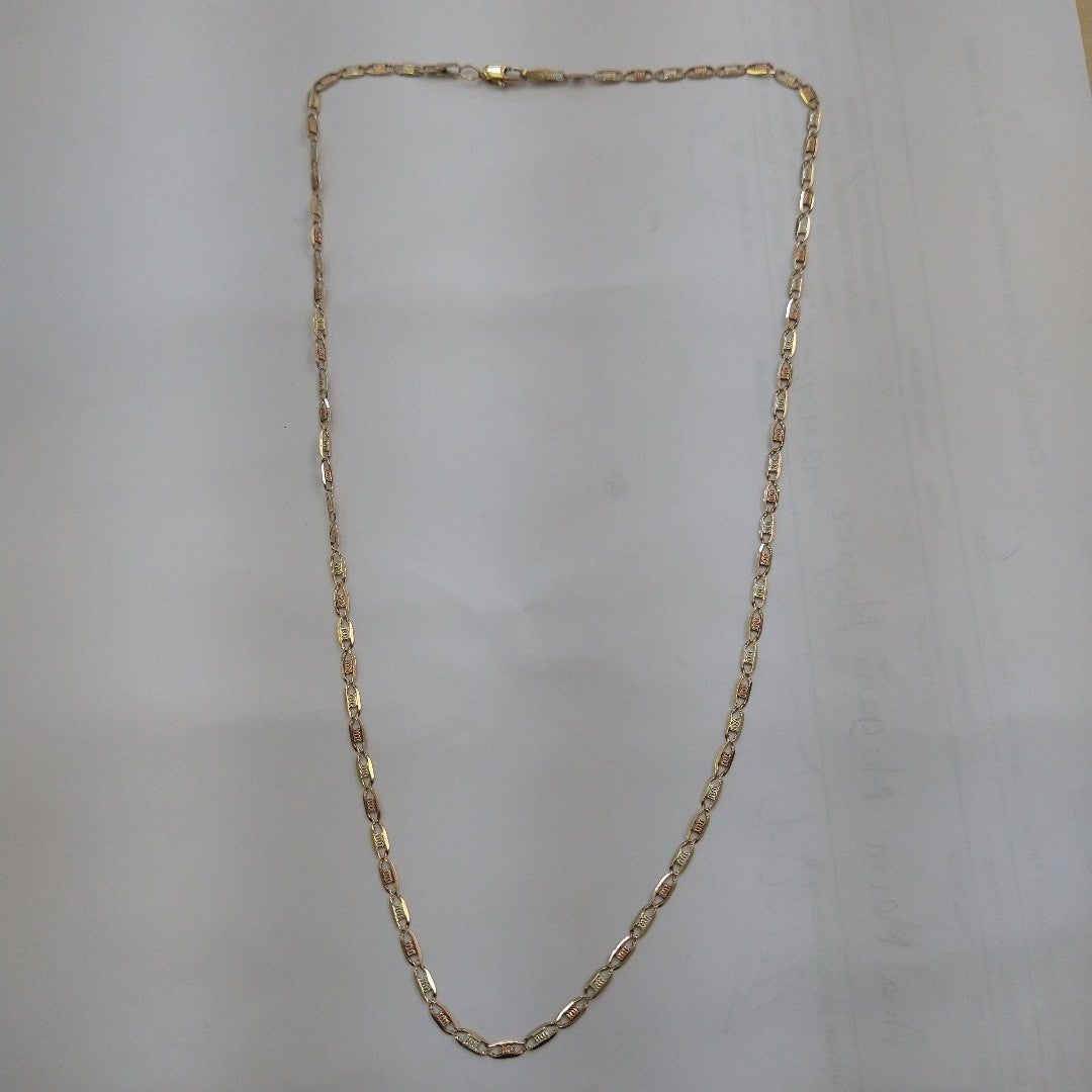CADENA ORO COMBINADO 10 K 4,00 GRMS (SEMINUEVO)