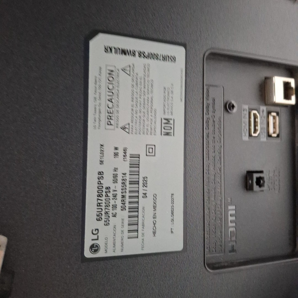PANTALLA LG 65UR7800PSB (2025) 65" LED 4K (SEMINUEVO)