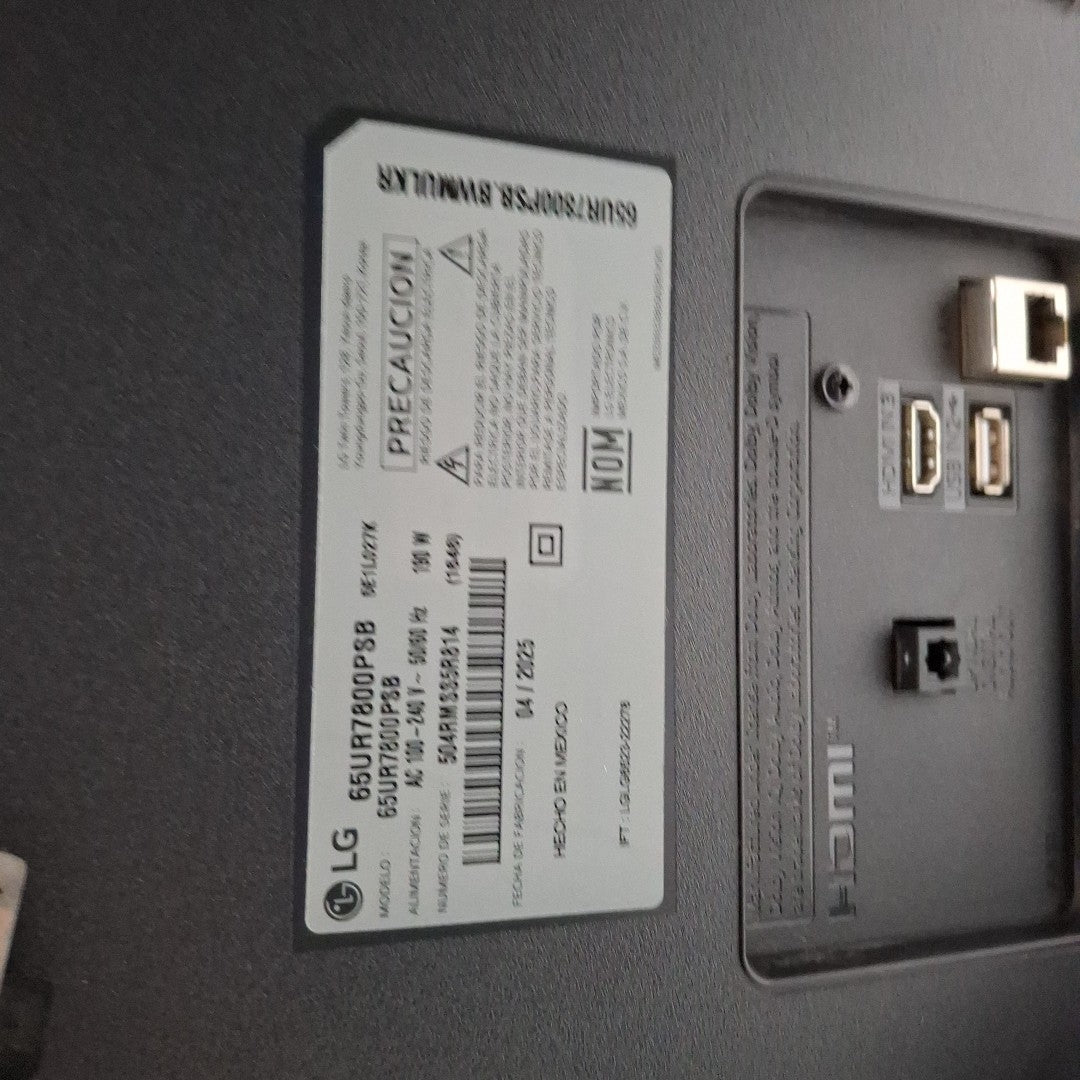 PANTALLA LG 65UR7800PSB (2025) 65" LED 4K (SEMINUEVO)