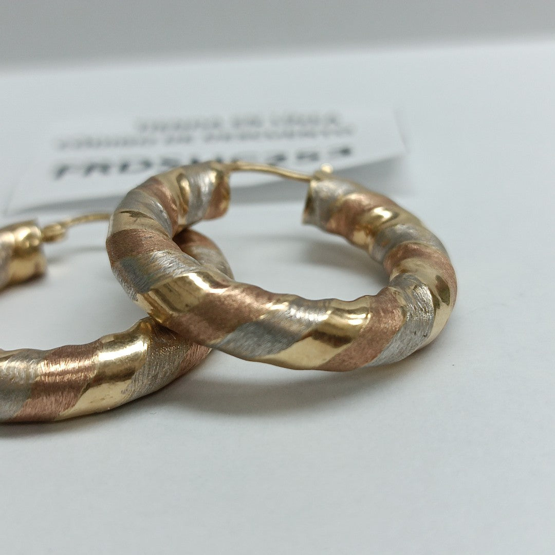 ARRACADAS PAR ORO 14 K 5,80 GRMS (SEMINUEVO)