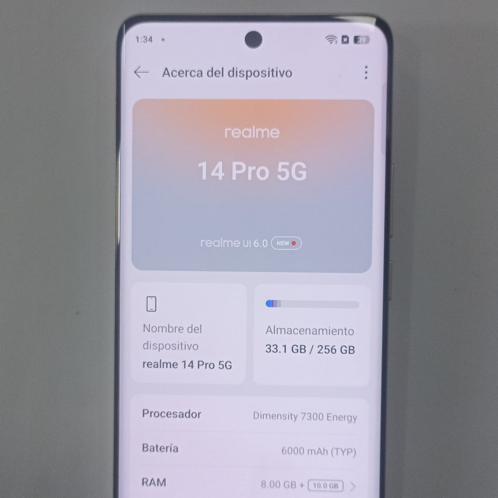CELULAR REALME 14 PRO 5G RMX5056 (2025) 256 GB 8 GB RAM (SEMINUEVO)