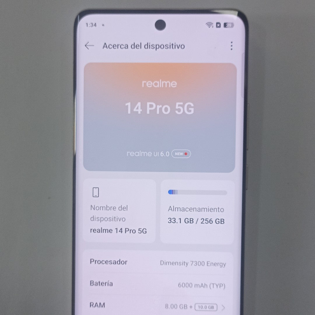 CELULAR REALME 14 PRO 5G RMX5056 (2025) 256 GB 8 GB RAM (SEMINUEVO)