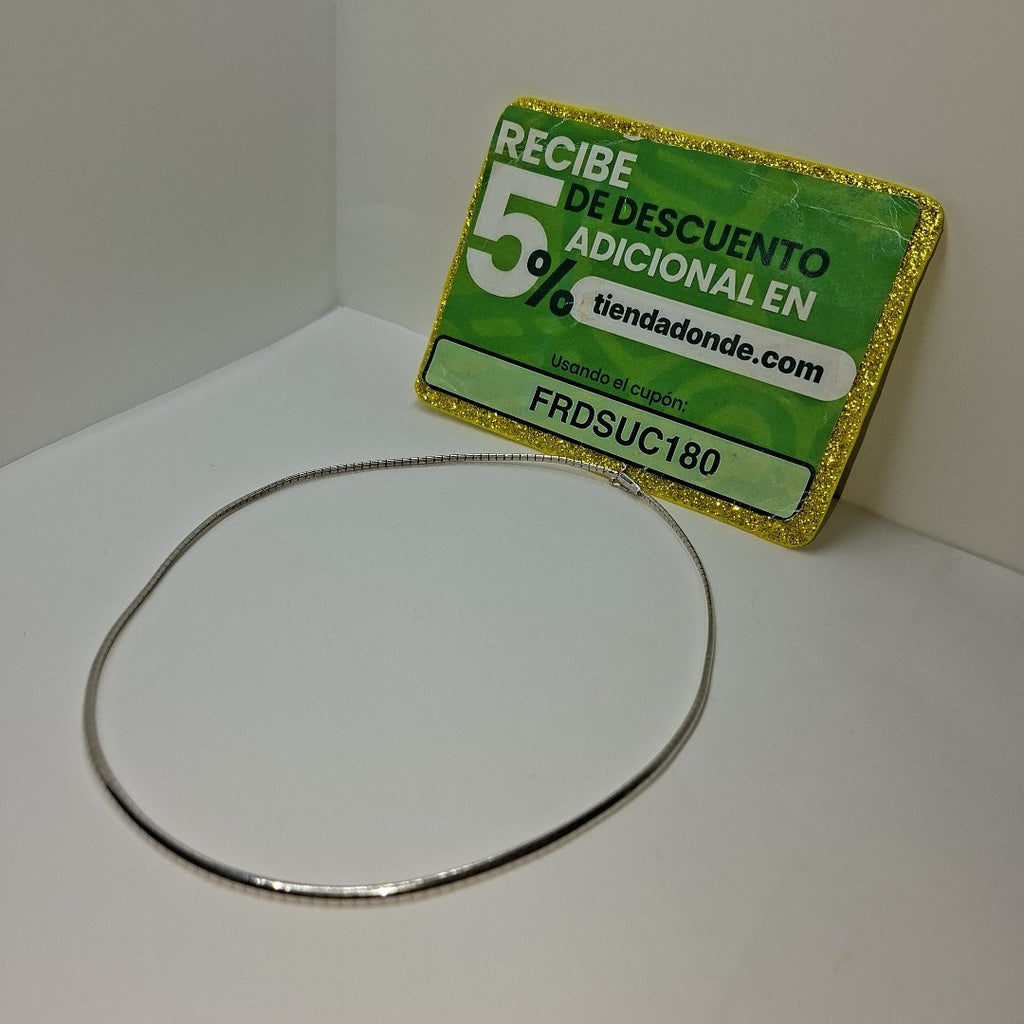 GARGANTILLA ORO BLANCO 14 K 12,80 GRMS (SEMINUEVO)