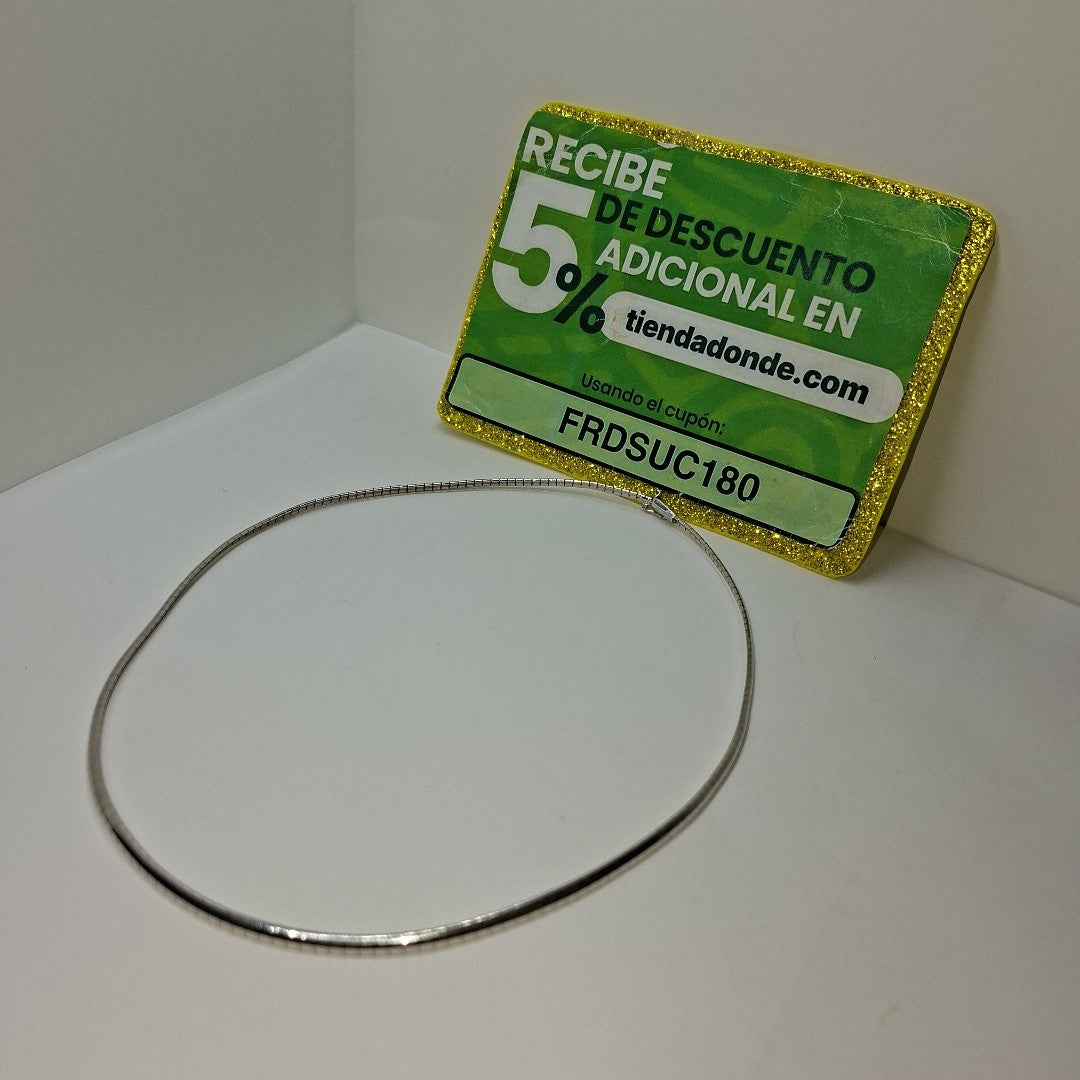 GARGANTILLA ORO BLANCO 14 K 12,80 GRMS (SEMINUEVO)
