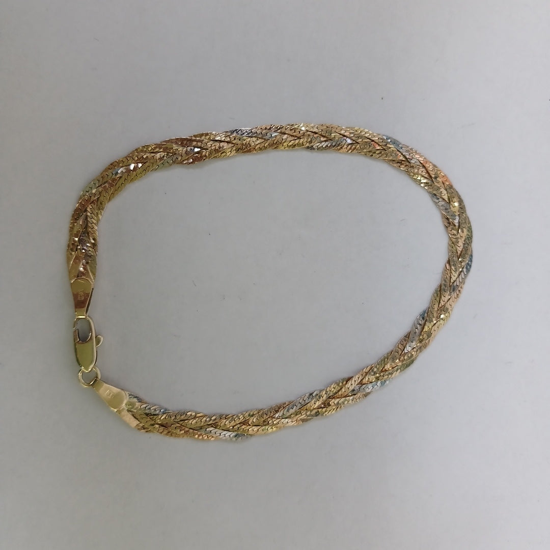 PULSERA ORO COMBINADO 14 K 4,30 GRMS (SEMINUEVO)