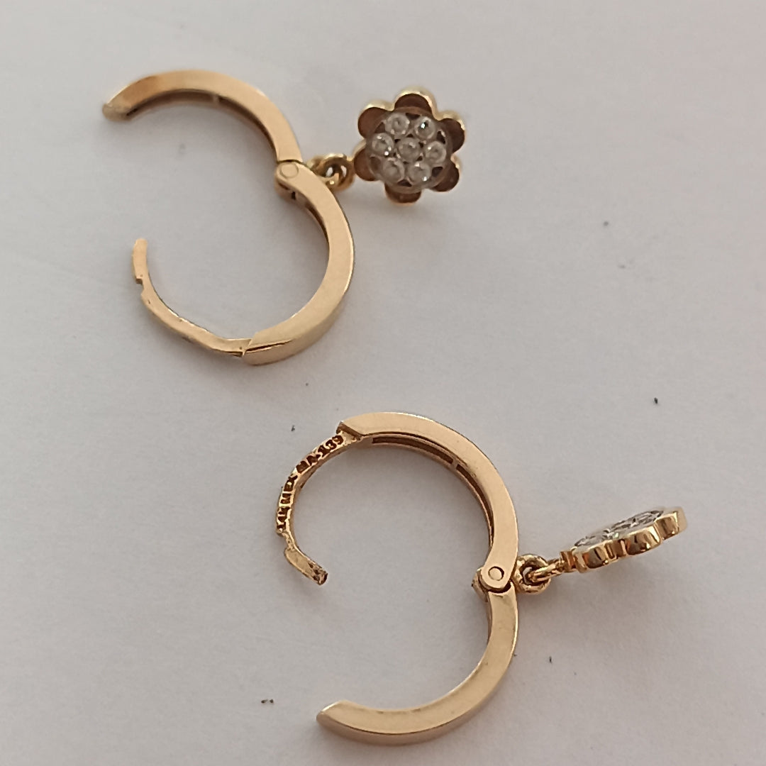 ARRACADAS PAR ORO 14 K 2 GRMS (SEMINUEVO)