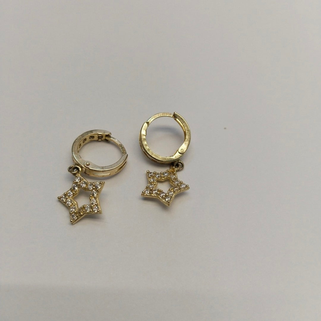 ARRACADAS PAR ORO 10 K 1.7 GRMS (SEMINUEVO)