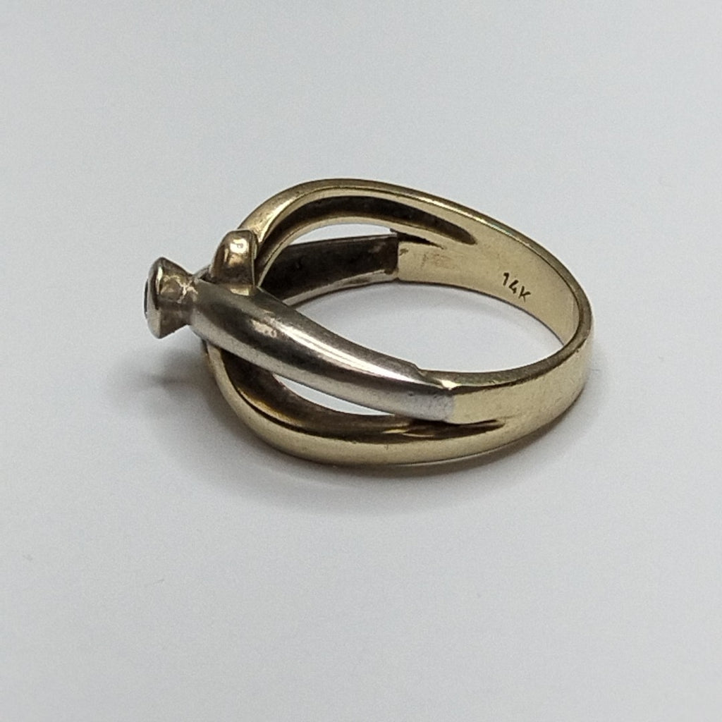 ANILLITO ORO, ORO BLANCO 14 K 6 GRMS (SEMINUEVO)