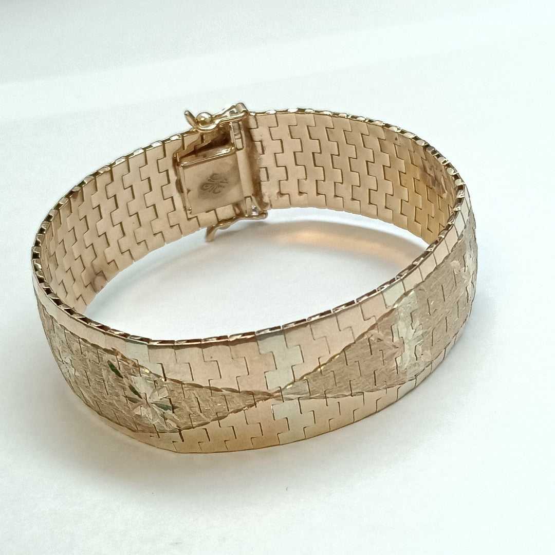 PULSERA ORO COMBINADO 8 K 35,10 GRMS (SEMINUEVO)