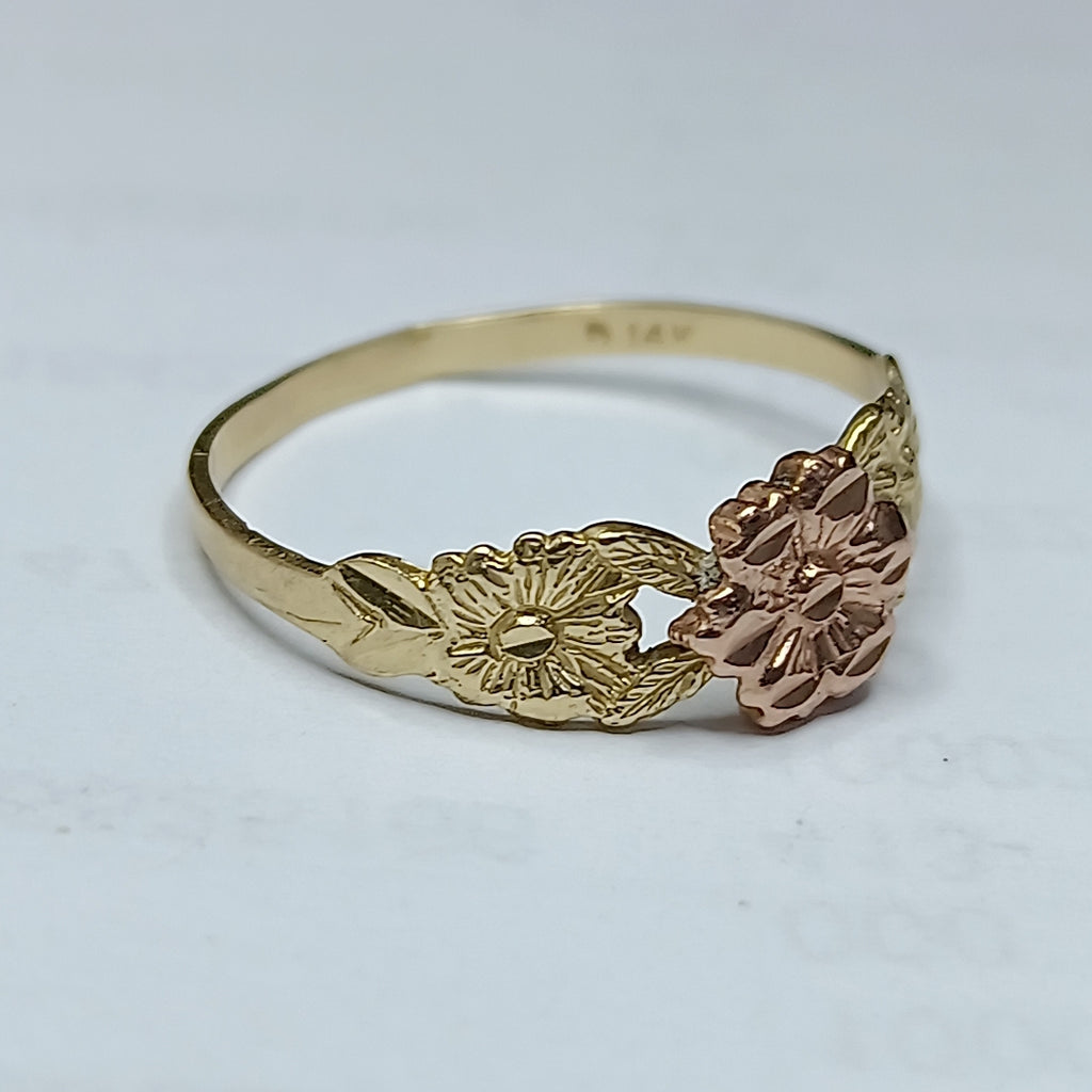 ANILLITO ORO,ORO COMBINADO 14 K 1,30 GRMS (SEMINUEVO)