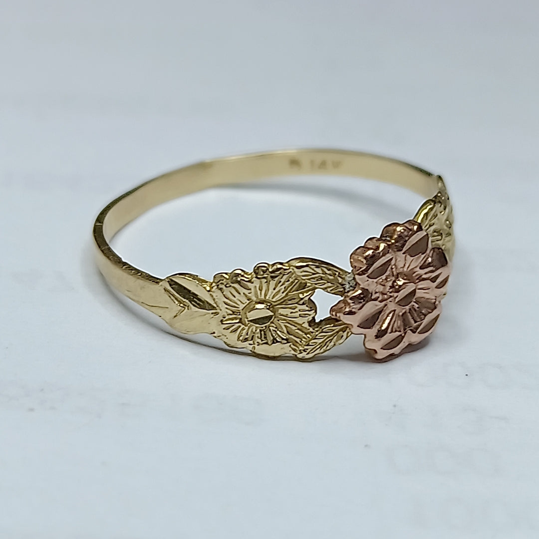 ANILLITO ORO,ORO COMBINADO 14 K 1,30 GRMS (SEMINUEVO)