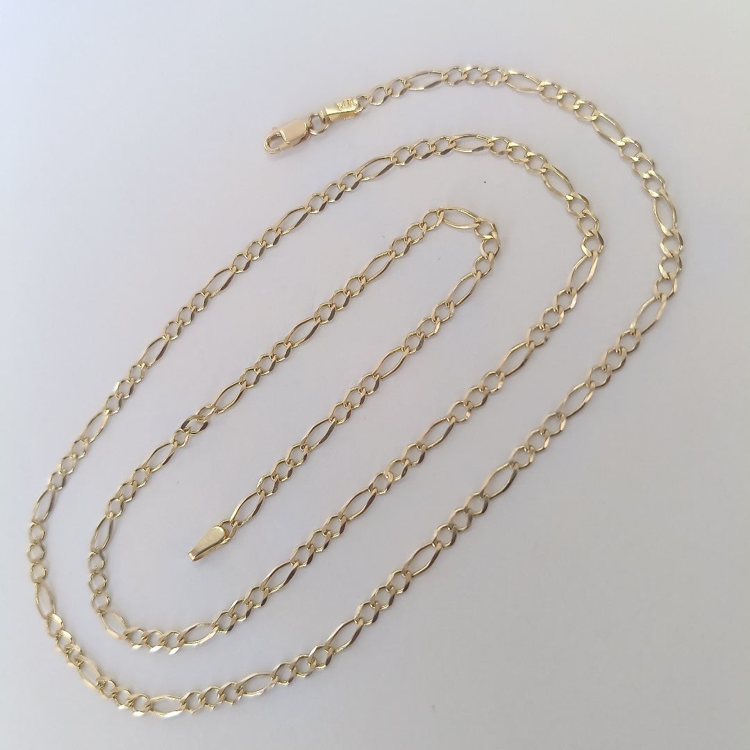 CADENA 3 X 1 5.11GR 55 CM 14K (NUEVO)