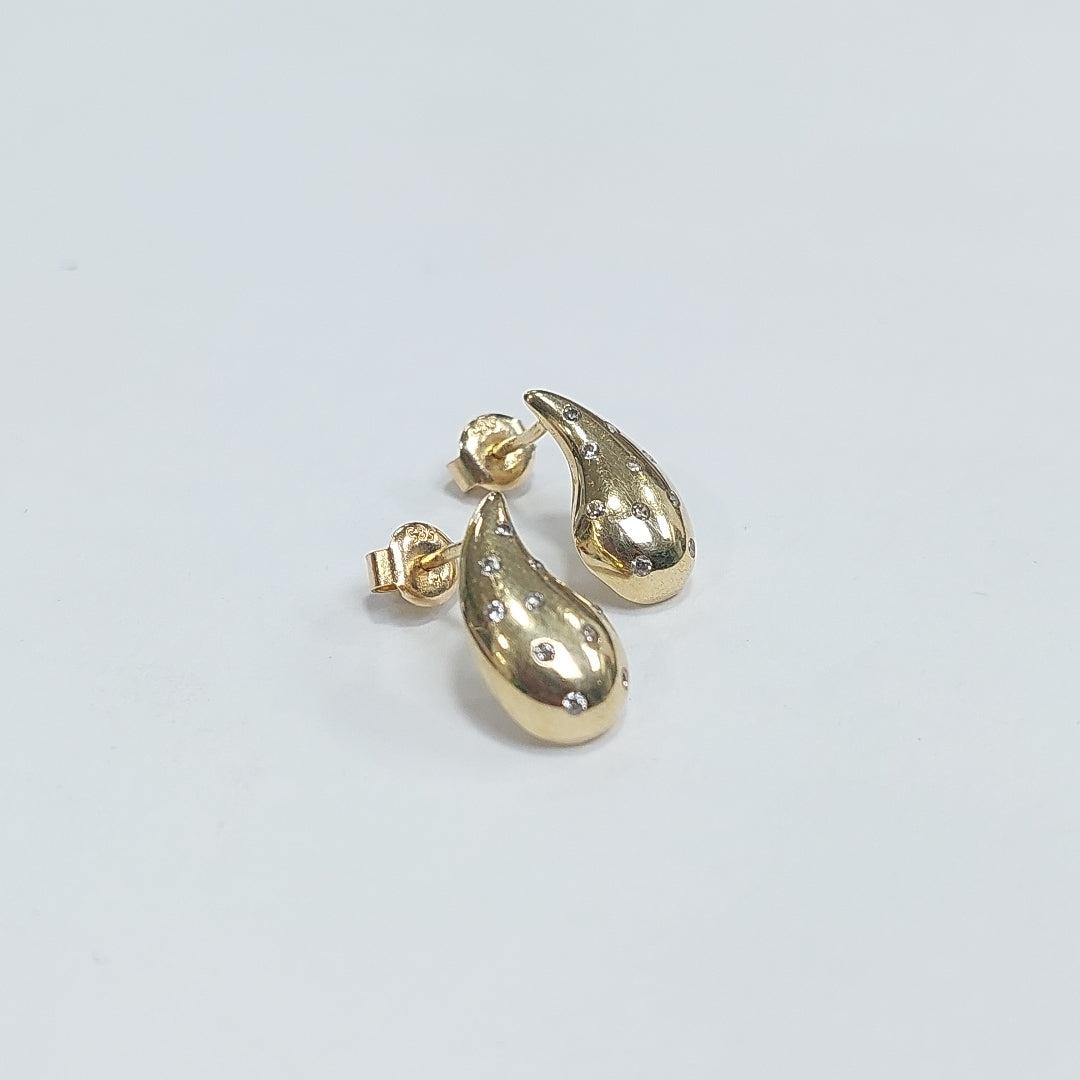 BROQUELES ORO 14K 2.1 (NUEVO)